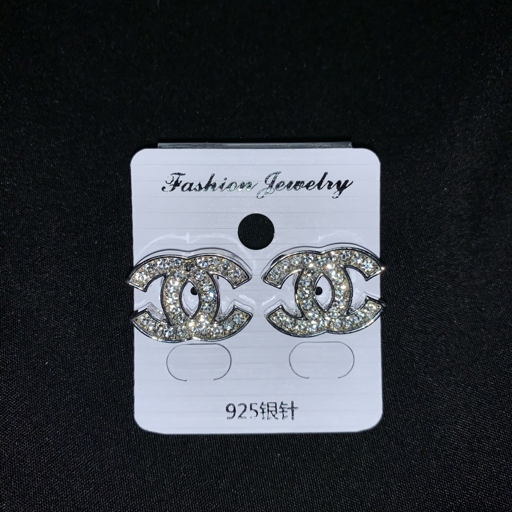 Double C Stud Earrings